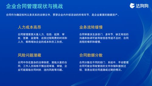 法狗狗legalchat助力企业合同管理数智化,打造全新法律服务生态